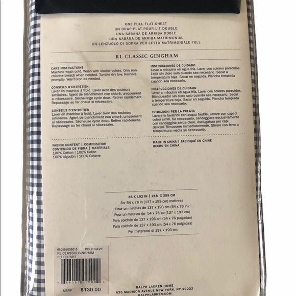 Ralph Lauren Flat Sheet - Picture 7 of 7